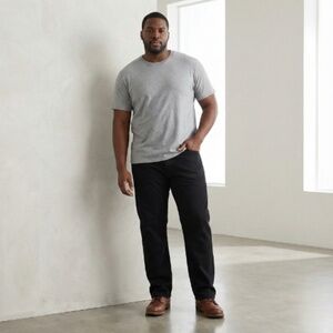 Levi's 505 Regular Fit Jeans Men's Size 42x32 Black 100% Cotton Big & Tall